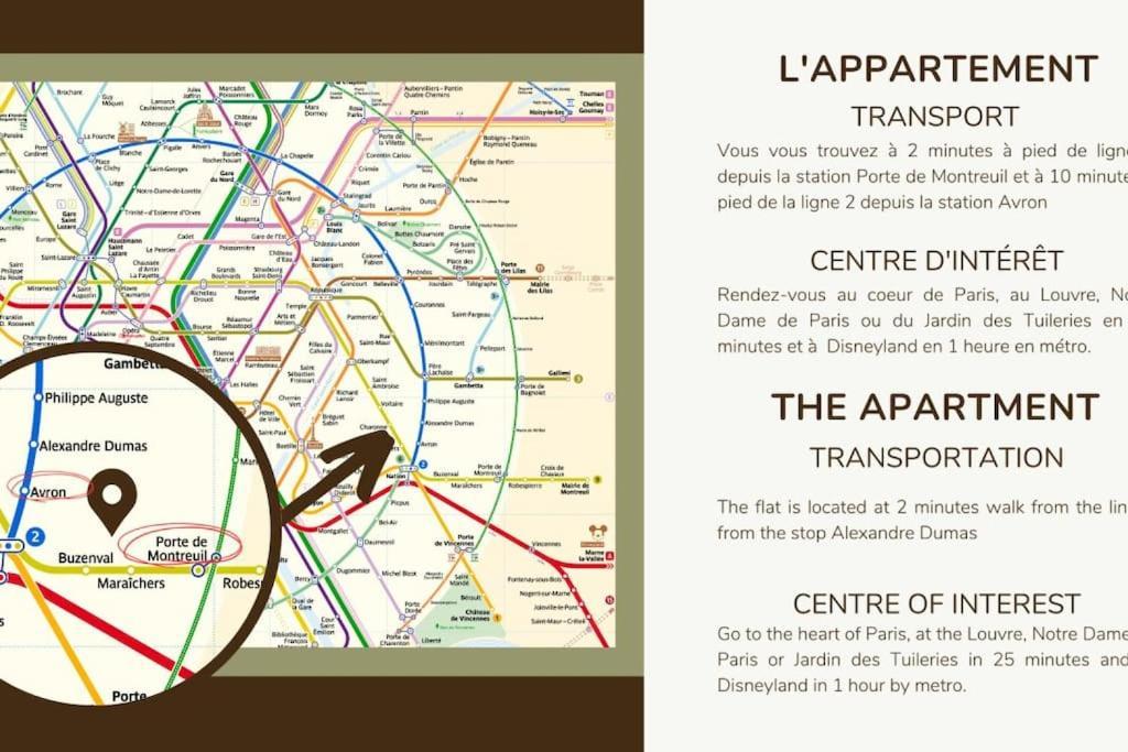12.Appart 4Pers#1 Bedroom #Pere Lachaise #Nation París Exterior foto